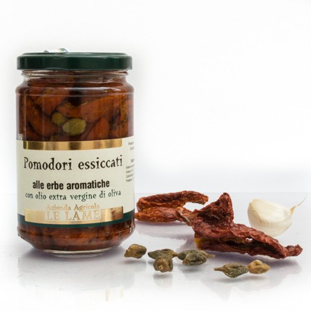 Dried Tomatoes with Aromatic Grasses in Extra Virgin Olive Oil