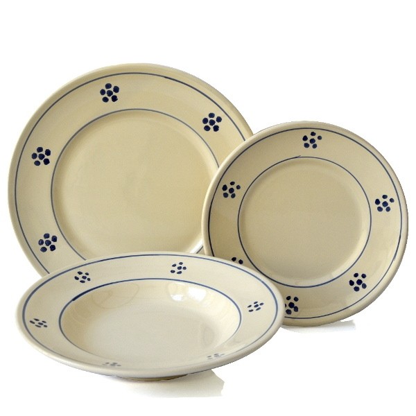 Set da Tavola in Terracotta, Stelle 18 pz