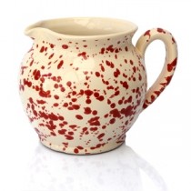 Brocca Bombata Screziata Rossa 15 cm 