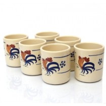  Set Bicchieri Cilindrici Senza Manico Gallo