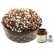 Panettone Artigianale Pralinatto ai Tre Cioccolati (con vasetto)