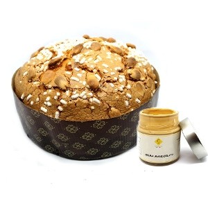 Panettone Artigianale Classico Uvetta e Mandorle (con vasetto)